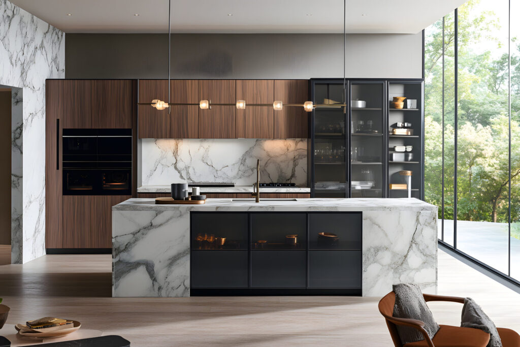 Modern kitchen with an island
